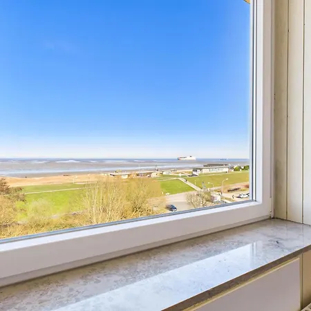 Haus Atlantic Whg. 507, Strandhausallee 29, Cuxhaven-doese, Seesicht Appartement